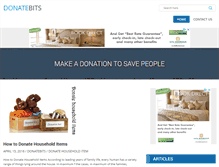 Tablet Screenshot of donatebits.com